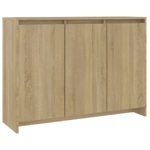 vidaXL サイドボード ソノマオーク 102x33x75 cm エンジニアードウッド