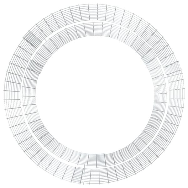 vidaXL ガビオン式ファイヤーピット 直径100cm 亜鉛メッキ鉄製