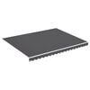 vidaXL オーニング用 交換用生地 アントラシート 4.5x3.5m
