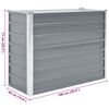 vidaXL ガーデンレイズドベッド 100x40x77cm 亜鉛メッキスチール グレー