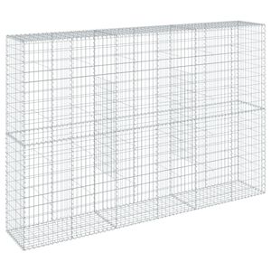 vidaXL 蛇籠バスケット カバー付き 300x50x200cm 亜鉛メッキ鉄
