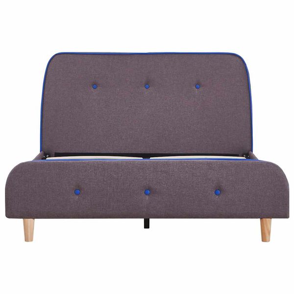 vidaXL ベッドフレーム トープ 布製 120x190cm