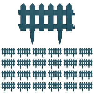 vidaXL 芝生用エッジ 25点 グリーン 10m PP製