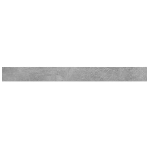 vidaXL 本棚ボード 4点 コンクリートグレー 100x10x1.5cm エンジニアリングウッド