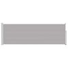 vidaXL パティオ用 引き込み式サイドオーニング 100x300cm グレー