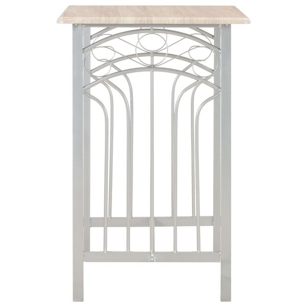 vidaXL バー3点セット 木製＆スチール