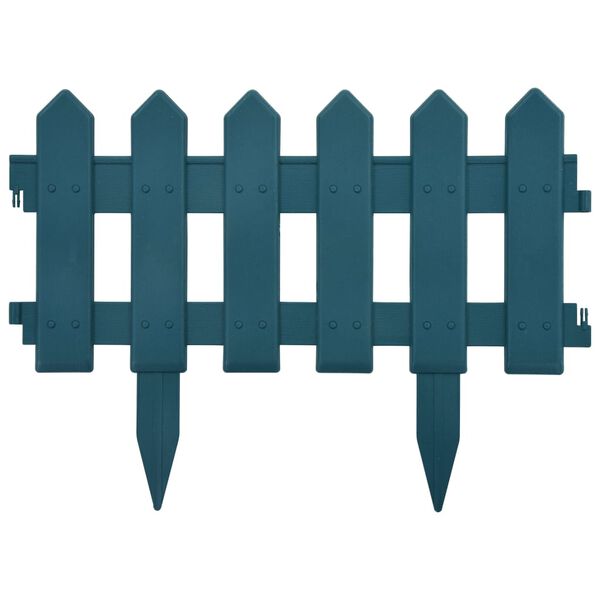 vidaXL 芝生用エッジ 25点 グリーン 10m PP製