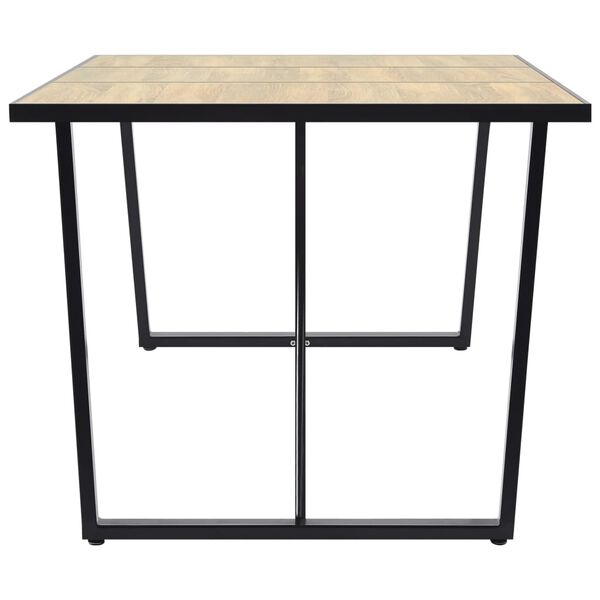 vidaXL ダイニングテーブル オーク 200x100x75cm MDF製