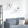 vidaXL フローティングウォールシェルフ 2点 ホワイト 40x23.5x3.8cm MDF