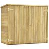 vidaXL ガーデン道具小屋 135x60x123cm 含浸松材