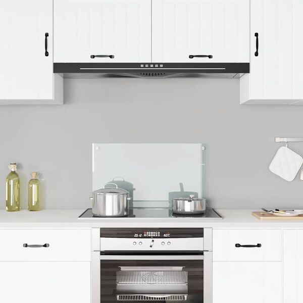 vidaXL キッチン用 汚れ防止板 透明 70x40cm 強化ガラス製