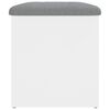 vidaXL 収納ベンチ ホワイト 62x42x45 cm エンジニアードウッド