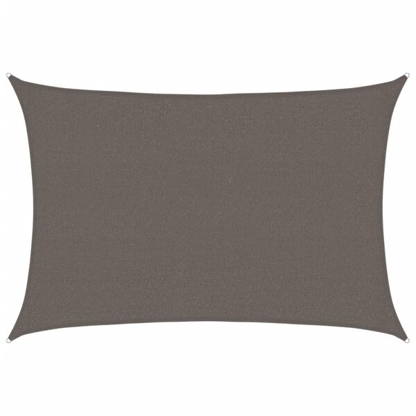 vidaXL サンシェードセイル 160g/m² アントラシート 2.5x3.5m 高密度ポリエチレン