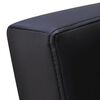 vidaXL TVアームチェア ブラック 合成皮革製