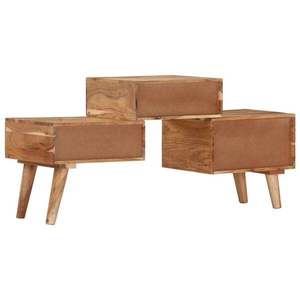 vidaXL TVキャビネット 108x30x49cm アカシア無垢材