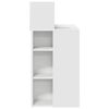 vidaXL デスク 棚で ストレージ付き ホワイト 90 x 48 x 101.5 cm エンジニアリングウッド