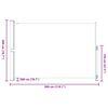 vidaXL パティオ用 引き込み式サイドオーニング 200x300cm クリーム