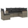 vidaXL Patio Sofa Set 5人掛け Grey