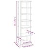 vidaXL シューズラック ブラウンオーク 27.5x27x102cm エンジニアリングウッド