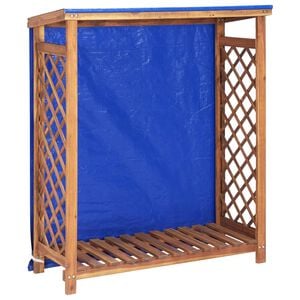 vidaXL 薪 収納ボックス 105x38x115cm アカシア無垢材