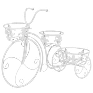 vidaXL 園芸スタンド 自転車型 ヴィンテージ調 金属製