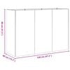 vidaXL プランター ブラック 120x40x80 cm 冷間圧延鋼