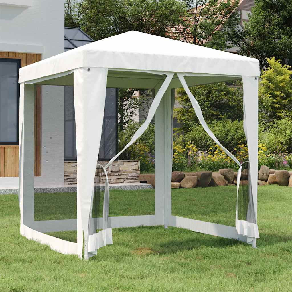 vidaXL パーティーテント メッシュサイドウォール4枚付き 2x2m