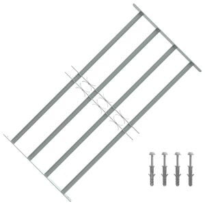 vidaXL 防犯用 窓格子 調節可能 クロスバー4本付き 700-1050mm