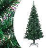 vidaXL 人工クリスマスツリー イリデッセントカラーの枝先 グリーン 180 cm PVC製