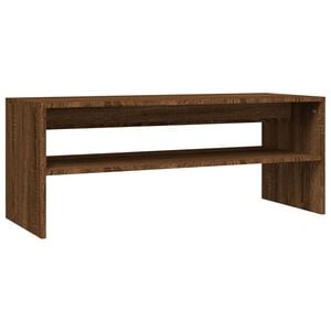vidaXL コーヒーテーブル ブラウンオーク 100x40x40 cm エンジニアリングウッド