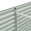 vidaXL レイズドガーデンプランター 320x80x81cm 亜鉛メッキ鋼製 グレー
