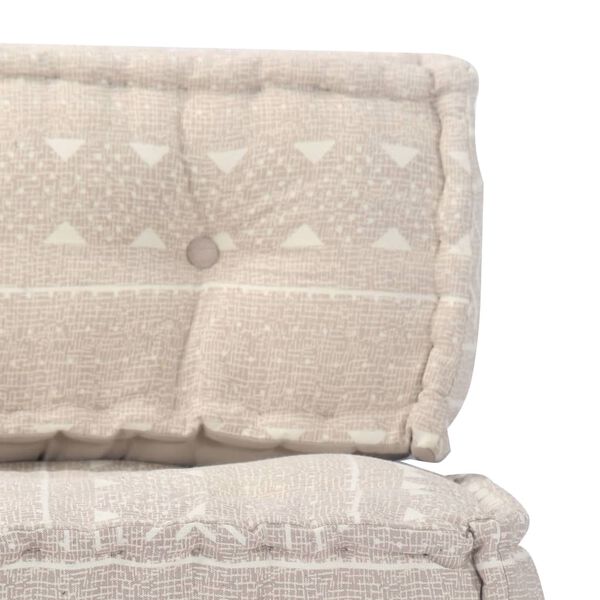 vidaXL 厚手クッション ベージュ 布製