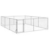 vidaXL 屋外用犬小屋 ドア付き 3x4x1m 亜鉛メッキ鋼