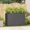 vidaXL プランター ブラック 120x40x80 cm 冷間圧延鋼