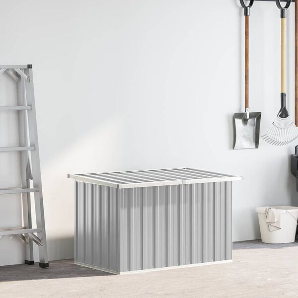 vidaXL ガーデン収納ボックス グレー 109 x 67 x 65 cm
