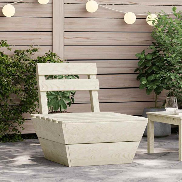 vidaXL 組み合わせ式 パレットミドルソファ 含浸トウヒ材