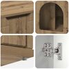 vidaXL キャットハウス アーティザンオーク 85 x 55 x 50.5 cm エンジニアリングウッド