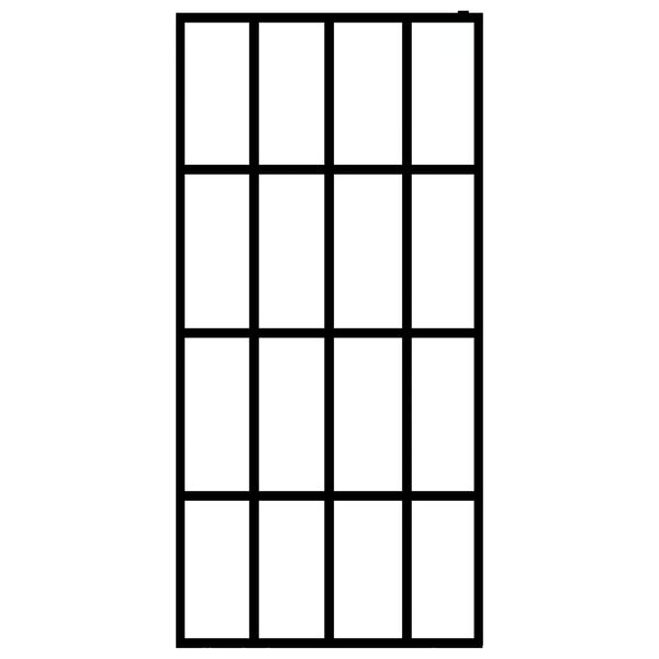 vidaXL ウォークインシャワースクリーン フロスト加工 強化ガラス 118x190cm