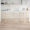 vidaXL ドッグゲート ドア付き 折りたたみ式 6パネル 300 cm ポプラ材
