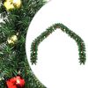 vidaXL クリスマスリース オーナメント付き 5m