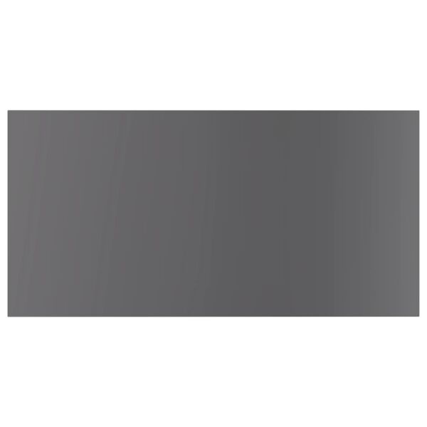 vidaXL 本棚ボード 4点 ハイグロスグレー 60x30x1.5cm パーティクルボード