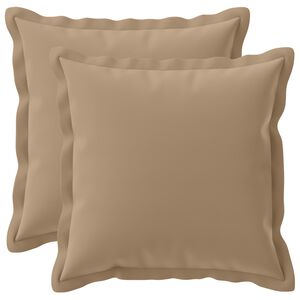 vidaXL クッションカバー 2 個 HOUTEN トープ 40 x 40 cm ポリエステル