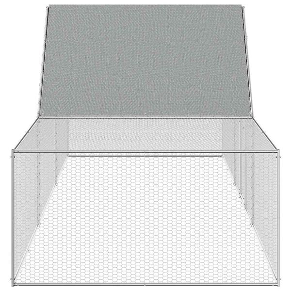 vidaXL 鶏小屋 6x2x2m 亜鉛メッキ鋼製