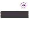 vidaXL 芝生エッジング 10 個 25 x 103 cm スチール ブラック