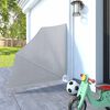 vidaXL 折りたたみ式 バルコニー用 サイドオーニング グレー 140x140cm