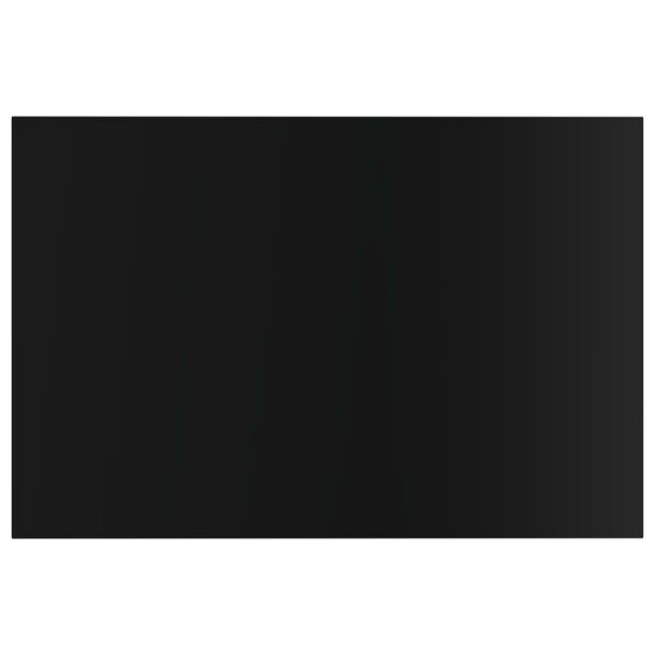 vidaXL 本棚ボード 8点 ハイグロスブラック 60x40x1.5cm パーティクルボード