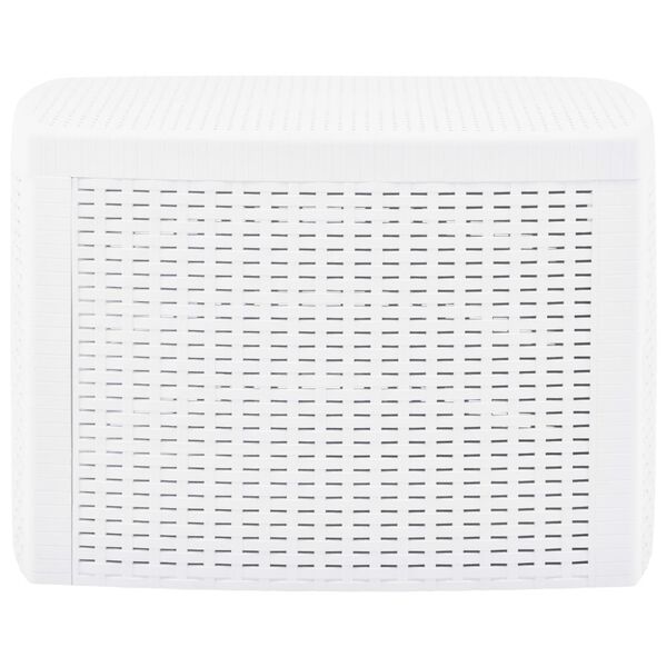 vidaXL サイドテーブル 54x54x36.5cm プラスチック製 ホワイト