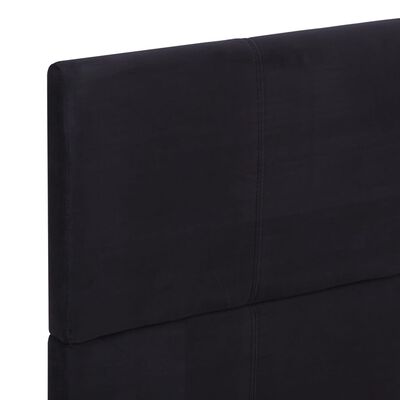 vidaXL ベッドフレーム ブラック 布製 135x190cm