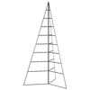 vidaXL 金属製クリスマスツリー デコレーション用 ブラック 180cm