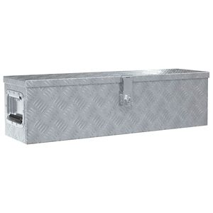 vidaXL アルミボックス 80.5x22x22cm シルバー